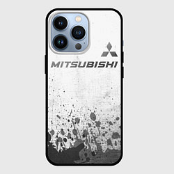 Чехол для iPhone 13 Pro Mitsubishi - white gradient посередине, цвет: 3D-черный