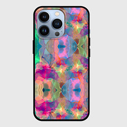 Чехол для iPhone 13 Pro Яркие абстрактные разводы акварели, цвет: 3D-черный
