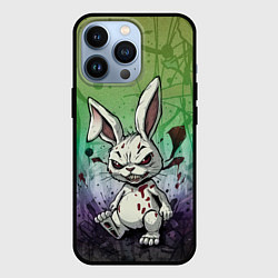Чехол для iPhone 13 Pro Безумный кролик хулиган, цвет: 3D-черный