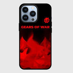 Чехол для iPhone 13 Pro Gears of War - red gradient посередине, цвет: 3D-черный