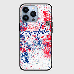 Чехол для iPhone 13 Pro Washington Capitals NHL white, цвет: 3D-черный
