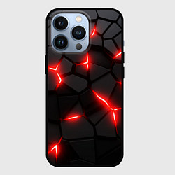 Чехол iPhone 13 Pro Красная неоновая броня