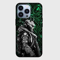 Чехол для iPhone 13 Pro Японский кибернетический Они, цвет: 3D-черный