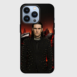 Чехол для iPhone 13 Pro Bones в пиджаке с шыпами, цвет: 3D-черный