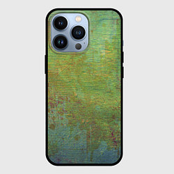 Чехол для iPhone 13 Pro Абстракция - green oil stain, цвет: 3D-черный