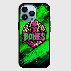 Чехол iPhone 13 Pro Bones лого с черепом