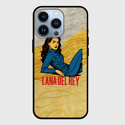 Чехол iPhone 13 Pro Lana Del Rey в джинсовом костюме