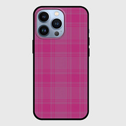 Чехол для iPhone 13 Pro Checkered pink, цвет: 3D-черный