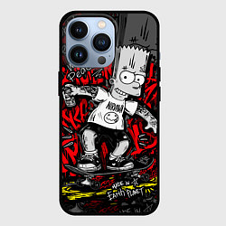 Чехол для iPhone 13 Pro Татуированный барт, цвет: 3D-черный