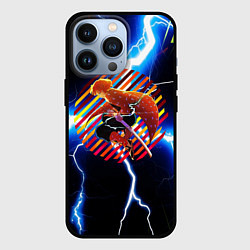 Чехол для iPhone 13 Pro Anime Demon Slayer Zenitsu, цвет: 3D-черный