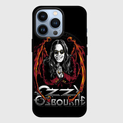 Чехол для iPhone 13 Pro Ozzy Osbourne with wings, цвет: 3D-черный