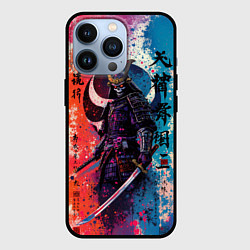 Чехол для iPhone 13 Pro Призрачный самурай - краски, цвет: 3D-черный