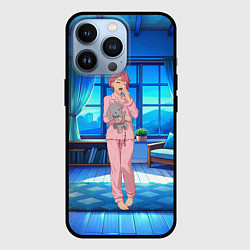 Чехол для iPhone 13 Pro Сиратори Айра хочет спать, цвет: 3D-черный