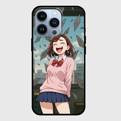 Чехол для iPhone 13 Pro Сиратори Айра смеется - Дандадан, цвет: 3D-черный