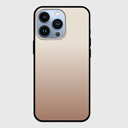 Чехол для iPhone 13 Pro Градиент песочный, цвет: 3D-черный