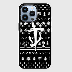 Чехол для iPhone 13 Pro Doom x witcher pattern, цвет: 3D-черный