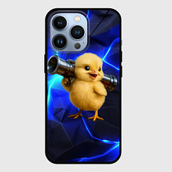 Чехол для iPhone 13 Pro Цыпленок с базукой, цвет: 3D-черный