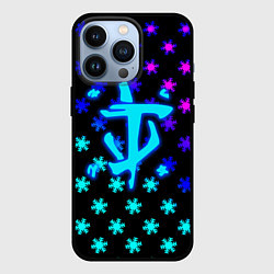 Чехол для iPhone 13 Pro Doom winter neon, цвет: 3D-черный