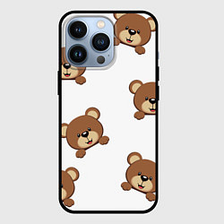 Чехол для iPhone 13 Pro Мордашка мишки, цвет: 3D-черный