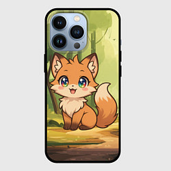 Чехол для iPhone 13 Pro Кавайная лисичка - аниме, цвет: 3D-черный