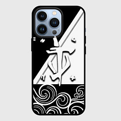 Чехол для iPhone 13 Pro Doom стильная геометрия, цвет: 3D-черный