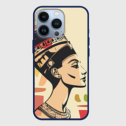 Чехол для iPhone 13 Pro Нефертити, цвет: 3D-тёмно-синий