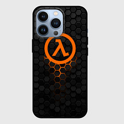 Чехол для iPhone 13 Pro Халф лайф - темные соты, цвет: 3D-черный