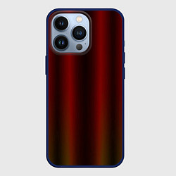 Чехол для iPhone 13 Pro Neon red orange lines, цвет: 3D-тёмно-синий