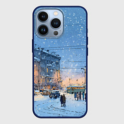 Чехол iPhone 13 Pro Снежный новогодний Питер