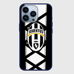 Чехол для iPhone 13 Pro Ювентус геометрия полосы линии, цвет: 3D-тёмно-синий