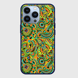 Чехол для iPhone 13 Pro Узор, цвет: 3D-тёмно-синий