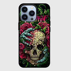 Чехол для iPhone 13 Pro BFMV: Roses Skull, цвет: 3D-черный