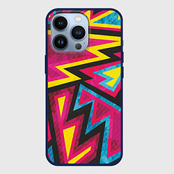 Чехол для iPhone 13 Pro Геометрия, цвет: 3D-тёмно-синий