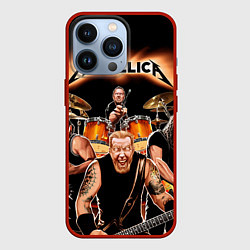 Чехол для iPhone 13 Pro Metallica Band, цвет: 3D-красный