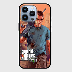 Чехол для iPhone 13 Pro GTA 5: Gangsta, цвет: 3D-черный