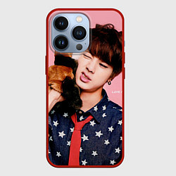 Чехол для iPhone 13 Pro BTS: Love Me, цвет: 3D-красный