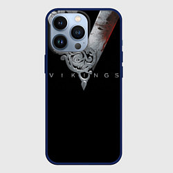 Чехол для iPhone 13 Pro Vikings Emblem, цвет: 3D-тёмно-синий