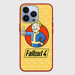 Чехол для iPhone 13 Pro Fallout 4: Pip-Boy, цвет: 3D-красный
