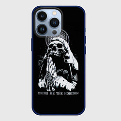 Чехол для iPhone 13 Pro BMTH: Skull Pray, цвет: 3D-тёмно-синий