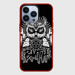 Чехол для iPhone 13 Pro BMTH Owl, цвет: 3D-красный