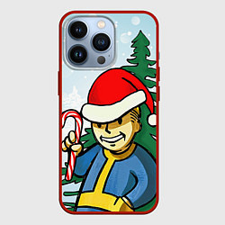 Чехол для iPhone 13 Pro Fallout Christmas, цвет: 3D-красный