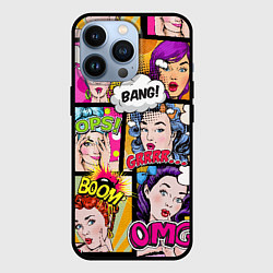 Чехол для iPhone 13 Pro POP ART, цвет: 3D-черный