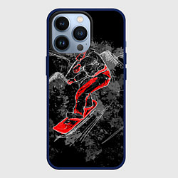 Чехол для iPhone 13 Pro Сноубордист, цвет: 3D-тёмно-синий