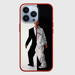 Чехол для iPhone 13 Pro Eminem: Black & White, цвет: 3D-красный
