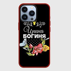 Чехол для iPhone 13 Pro Богиня Ирина, цвет: 3D-красный