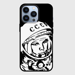 Чехол для iPhone 13 Pro Гагарин, цвет: 3D-черный