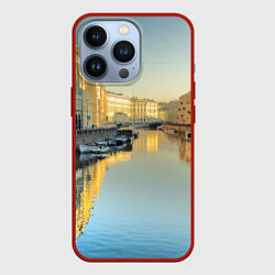Чехол для iPhone 13 Pro Питер, цвет: 3D-красный