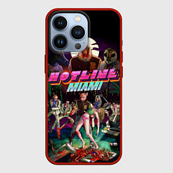 Чехол для iPhone 13 Pro Hotline Miami, цвет: 3D-красный