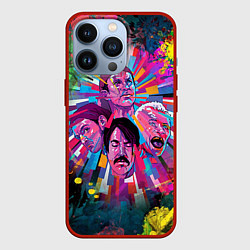 Чехол для iPhone 13 Pro Red Hot Chili Peppers Art, цвет: 3D-красный