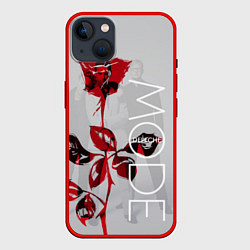 Чехол для iPhone 14 Plus Depeche Mode: Red Rose, цвет: 3D-красный